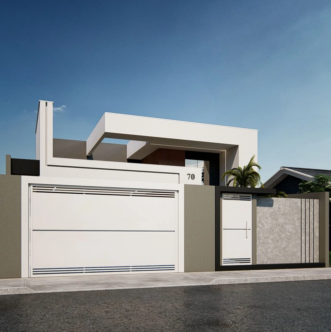 Residência elegante com design sofisticado