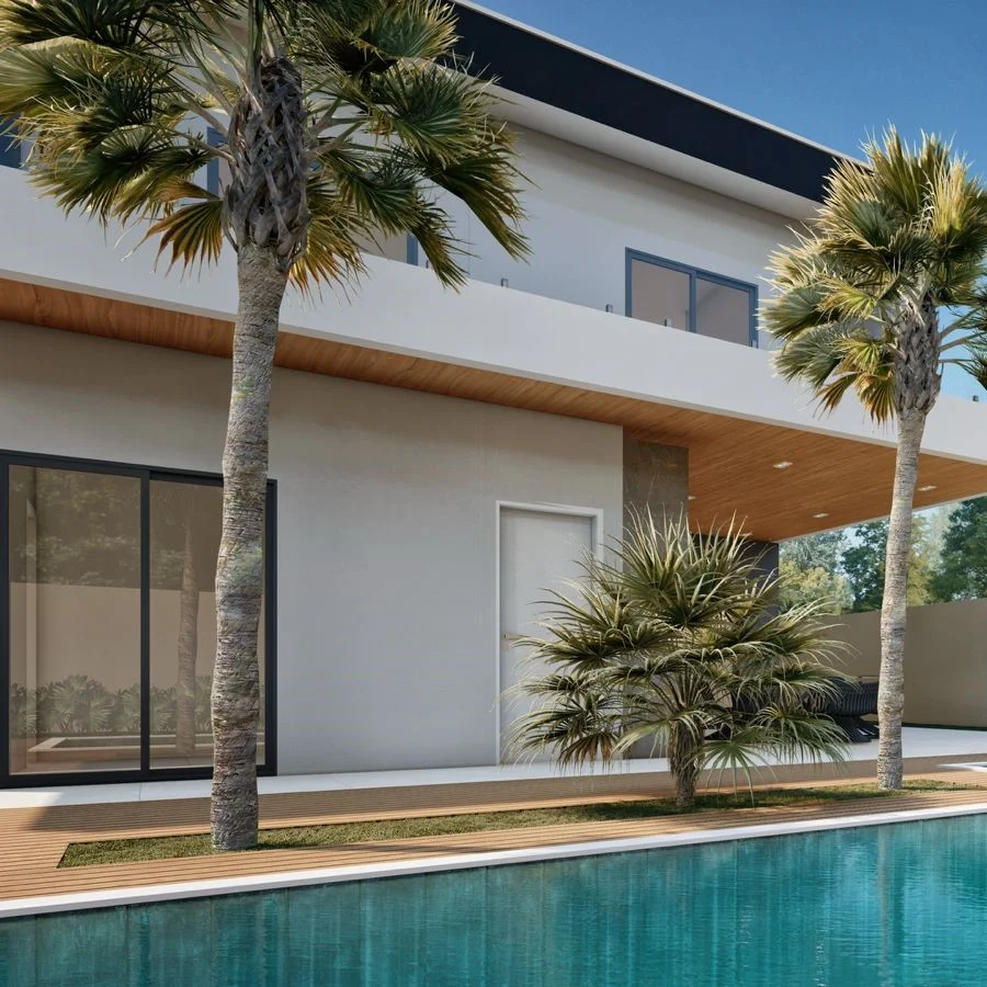 Casa com piscina e área de lazer