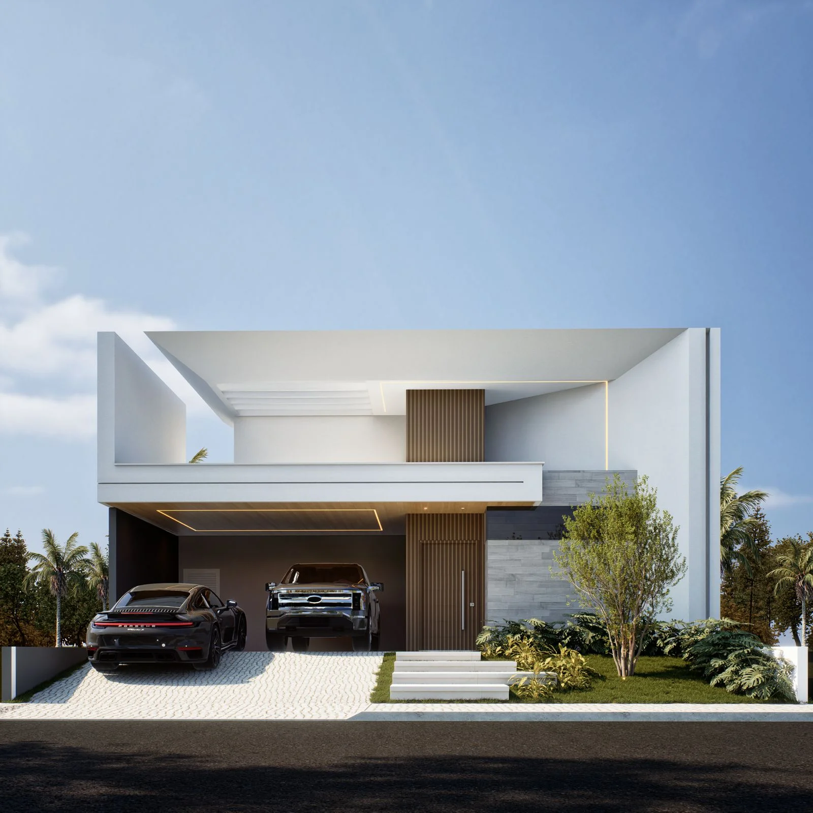 Residência premium com jardim e garagem